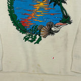 Made In USA Unbranded Graphic Sweatshirt - Large Cream Cotton