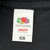 Fruit Of The Loom T-Shirt - Small Black Cotton