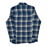 Lee Checked Flannel Shirt - Medium Blue Cotton