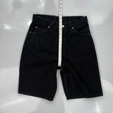 Levis Denim Shorts - 28W 9L Black Cotton