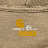 Carhartt T-Shirt - 2XL Beige Cotton