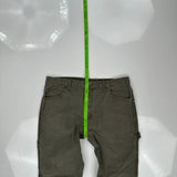 Dickies Carpenter Trousers - 36W 30L Grey Cotton