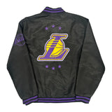 Los Angeles Lakers Nba Varsity Jacket - Medium Black Polyester