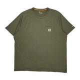 Relaxed Fit Carhartt T-Shirt - 2XL Green Cotton