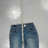 515 Levis Boot Cut Jeans - 32W UK 10 Blue Cotton