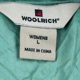 Woolrich Windbreaker - Large Green Polyester