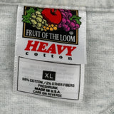 Single Stitch American Heart Association Fruit Of The Loom Graphic T-Shirt - XL Gray Cotton