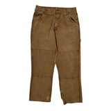 Mckinley Double Knee Carpenter Trousers - 31W 28L Brown Cotton