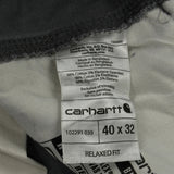 Carhartt Carpenter Trousers - 40W 32L Grey Cotton