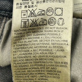 Levis Denim Shorts - 24W UK 4 Black Denim