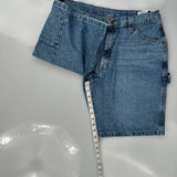 Wrangler Carpenter Shorts - 34W 10L Blue Cotton