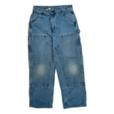 Carhartt Double Knee Carpenter Jeans - 28W 27L Blue Cotton