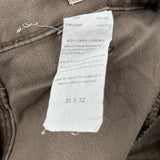 Dickies Carpenter Pants - 32W 32L Brown Cotton Blend