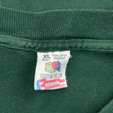 Humorous Slogan Fruit Of The Loom Single Stitch T-Shirt - XL Green Cotton