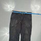 Carhartt Carpenter Trousers - 34W 32L Grey Cotton Blend