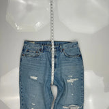 501 Levis Jeans - 34W 30L Light Wash Cotton