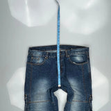 Unbranded Cargo Trousers - 40W 31L Blue Cotton