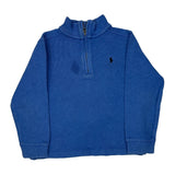 Age 6 Polo By Ralph Lauren 1/4 Zip - Small Blue Cotton