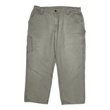 Carhartt Cargo Carpenter Pants - 36W 30L Beige Cotton