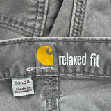 Carhartt Carpenter Trousers - 32W 28L Grey Cotton Blend