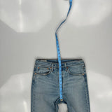 501 Levis Skinny Jeans - 28W US 4 Blue Cotton