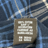 Timberland Checked Flannel Shirt - Large Brown Cotton