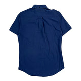 Tommy Hilfiger Slim Fit Short Sleeve Shirt - Small Blue Cotton