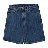 Levis Denim Shorts - 33W 10L Blue Cotton