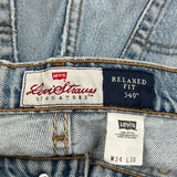 Levis 540 Jeans - 34W 30L Light Wash Cotton