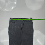 Carhartt Carpenter Trousers - 35W 30L Grey Cotton