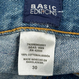 Basic Editions Denim Shorts - 29W UK 10 Blue Cotton