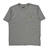 Carhartt T-Shirt - Large Grey Cotton