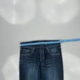 Mark & Dutch Contrast Stitch Jeans - 34W 31L Dark Wash Cotton