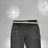 Carhartt Carpenter Trousers - 34W 32L Grey Cotton