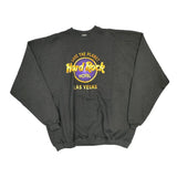 Las Vegas Hard Rock Cafe Graphic Sweatshirt - XL Black Cotton