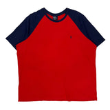 Polo By Ralph Lauren Raglan T-Shirt - XL Red Cotton