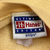 90S Blank Hanes Sweatshirt - Large Yellow Cotton