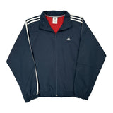 Adidas Track Jacket - Large Navy Polyester