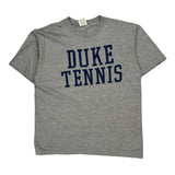 Duke Tennis Adidas College T-Shirt - Large Grey Cotton