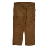 Cat Double Knee Carpenter Pants - 36W 30L Brown Cotton