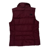 The North Face Gilet - Medium Burgundy Polyester