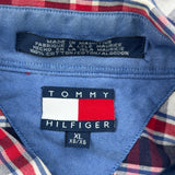 Tommy Hilfiger Checked Shirt - XL Blue Cotton