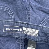 Carhartt Carpenter Trousers - 30W 30L Navy Cotton