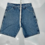 Wrangler Carpenter Shorts - 33W 10L Blue Denim