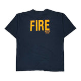 Fire Department Alstyle Graphic T-Shirt - XL Navy Cotton