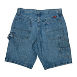 Dickies Denim Shorts - 32W 9L Blue Denim