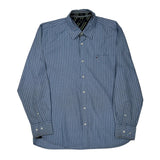 Tommy Hilfiger Striped Shirt - Large Blue Cotton