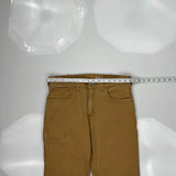 Relaxed Fit Carhartt Carpenter Pants - 33W 30L Brown Cotton