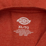 Dickies T-Shirt - XL Red Cotton Blend