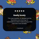 Electric Blue Fancy Frogs iPhone 15 Pro Case